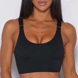 Bombshell Sportswear Black Banded Sports Bra - Medium